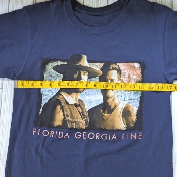 Florida Georgia Line Can't Say I Ain't Country 2019 Concert Tee in Blue Sz Small - Picture 4 of 6